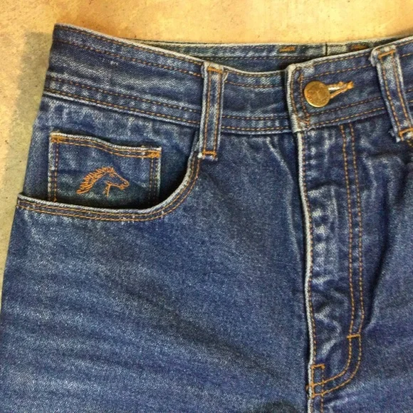 Vintage Jordache Jeans Unhemmed Long 24x33 Straight Horsehead Made USA 80s - Picture 13 of 13